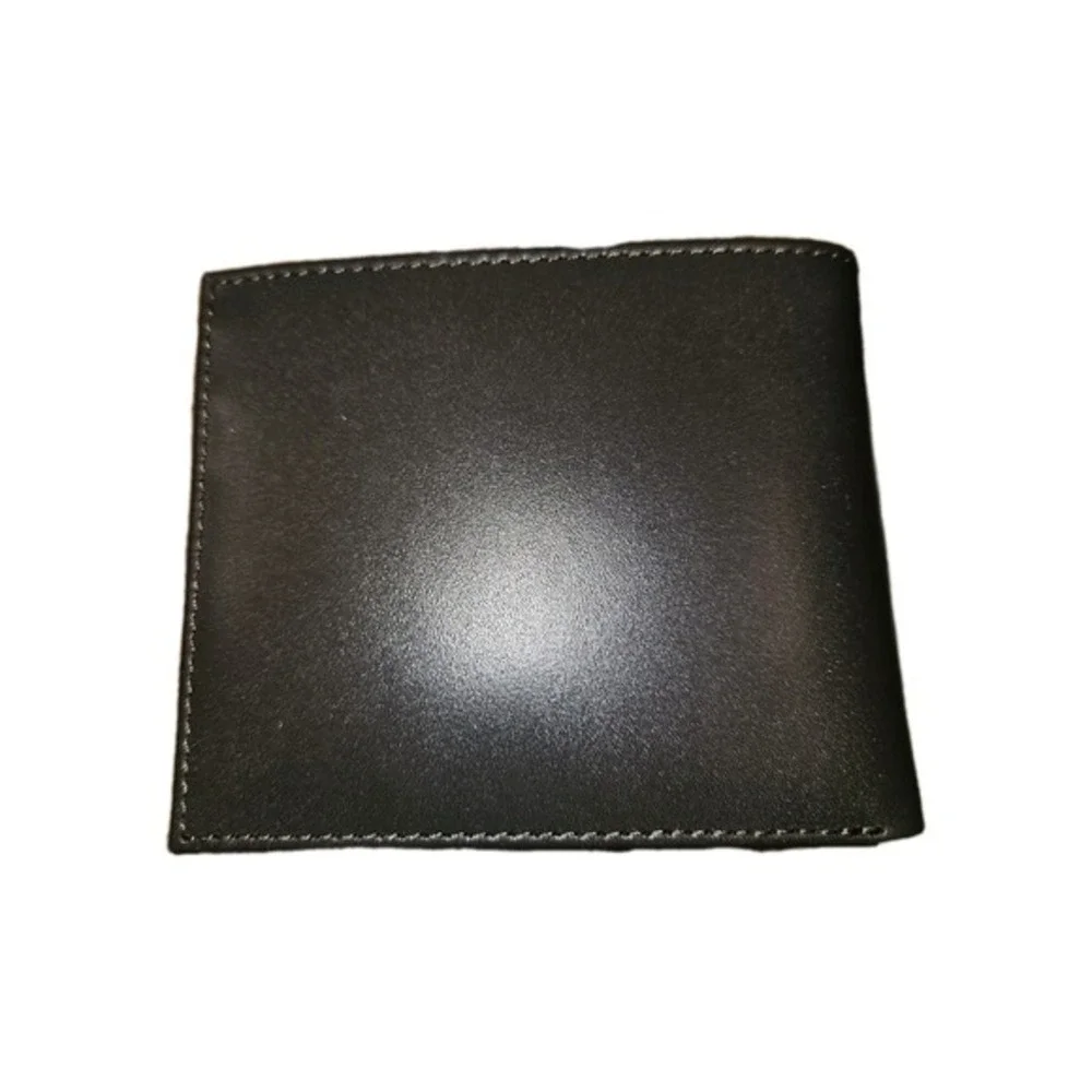 TOMMY BAHAMA Brown Bifold‎ Leather Men's Wallet ID Holder Marlin Logo in Brass